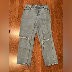 PacSun High Rise Distressed Button Fly Jeans Size 28
